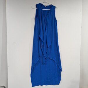 Carolina Belle Sleeveless High Low Dress Royal Blue Size Small